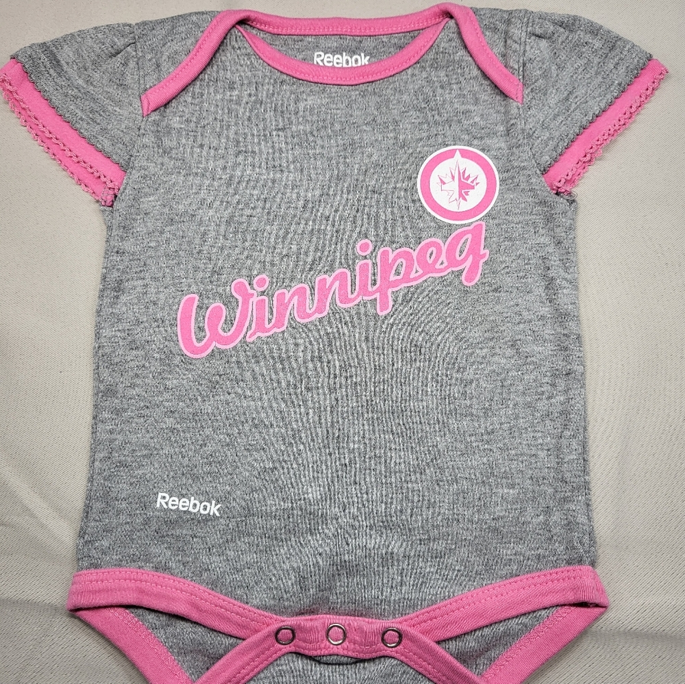 Winnipeg Jets Pink Onsie